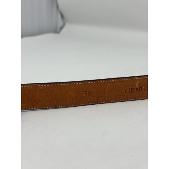Genuine Alligator Black Belt Size 38 Womens Made In Spain 1” Wide Vintage main image 6